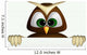 Chouette Avec Panneau Wall Decal