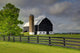Black Barn Wall Mural