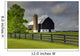 Black Barn Wall Mural