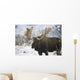Bull moose in the chugach mountains;Alaska, united states of america Wall Mural