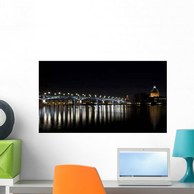 Toulouse Nuit Wall Decal shown on a wall