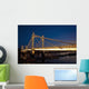 UK, England, Albert Bridge at night Wall Mural