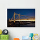 UK, England, Albert Bridge at night Wall Mural