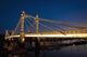 UK, England, Albert Bridge at night Wall Mural