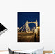 UK, England, Albert Bridge at night Wall Mural