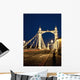 UK, England, Albert Bridge at night Wall Mural