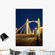 UK, England, Albert Bridge at night Wall Mural