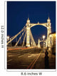 UK, England, Albert Bridge at night Wall Mural