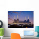 UK, England, View of Battersea Power Station from Chelsea Bridge Wall Mural