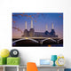 UK, England, View of Battersea Power Station from Chelsea Bridge Wall Mural