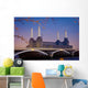 UK, England, View of Battersea Power Station from Chelsea Bridge Wall Mural