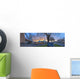 UK, Panoramic view of cityscape at dusk Wall Mural