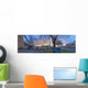 UK, Panoramic view of cityscape at dusk Wall Mural