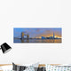 UK, City Hall and Tower Bridge at sunset from River Thames Wall Mural