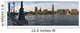 UK, Panoramic view of Houses of Parliament from bank of River Thames Wall Mural