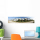 UK, Panoramic view of beach huts Wall Mural