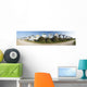 UK, Panoramic view of beach huts Wall Mural