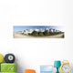 UK, Panoramic view of beach huts Wall Mural
