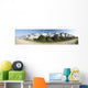 UK, Panoramic view of beach huts Wall Mural