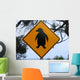 Attention Manchot Wall Decal