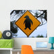 Attention Manchot Wall Decal