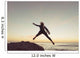 Spain, Andalusia, Cadiz, Costa de la Luz, Surfer jumping from rock Wall Mural