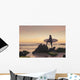 Spain, Andalusia, Cadiz, Costa de la Luz, Surfer on beach Wall Mural