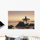 Spain, Andalusia, Cadiz, Costa de la Luz, Surfer on beach Wall Mural