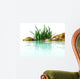 stones and grasses in an environment of water Wall Mural
