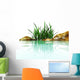 stones and grasses in an environment of water Wall Mural