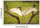 Jabiru stork spreads its wings on a nest;Pantanal brazil Wall Mural