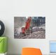 Hydraulic Excavator Demolition Site Wall Decal