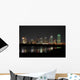 Downtown Dallas Texas Night Wall Decal