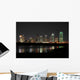 Downtown Dallas Texas Night Wall Decal