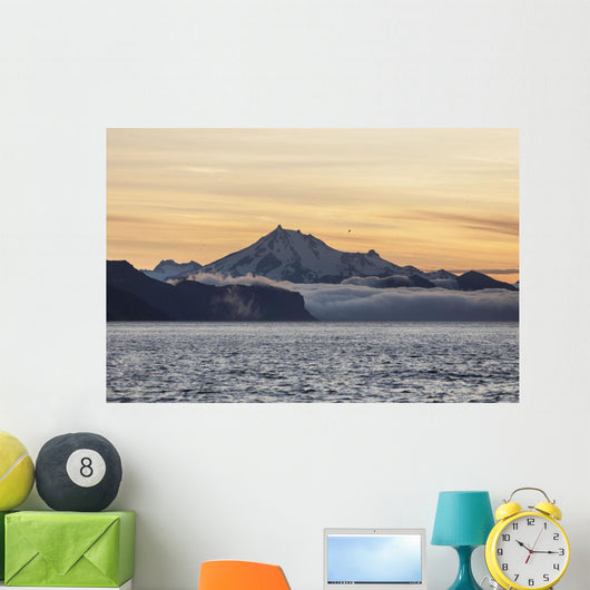 Frosty Peak On The Alaska Peninsula From Ikatan Bay Near False Pass Wall Mural