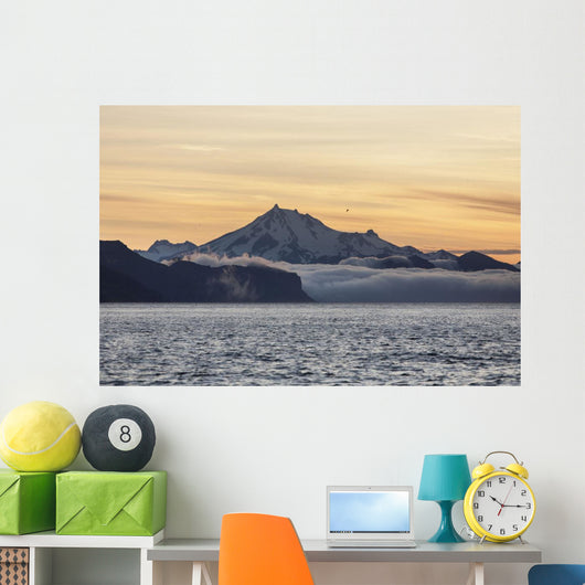 Frosty Peak On The Alaska Peninsula From Ikatan Bay Near False Pass Wall Mural