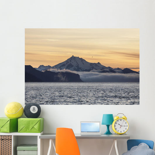 Frosty Peak On The Alaska Peninsula From Ikatan Bay Near False Pass Wall Mural