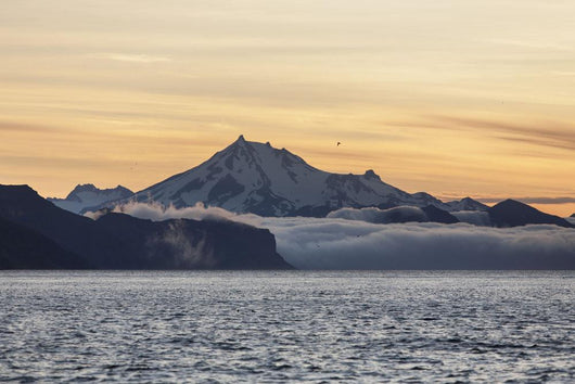 Frosty Peak On The Alaska Peninsula From Ikatan Bay Near False Pass Wall Mural