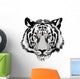 Tiger head.Vector Wall Decal