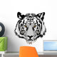 Tiger head.Vector Wall Decal