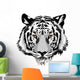 Tiger head.Vector Wall Decal