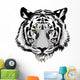 Tiger head.Vector Wall Decal
