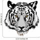 Tiger head.Vector Wall Decal