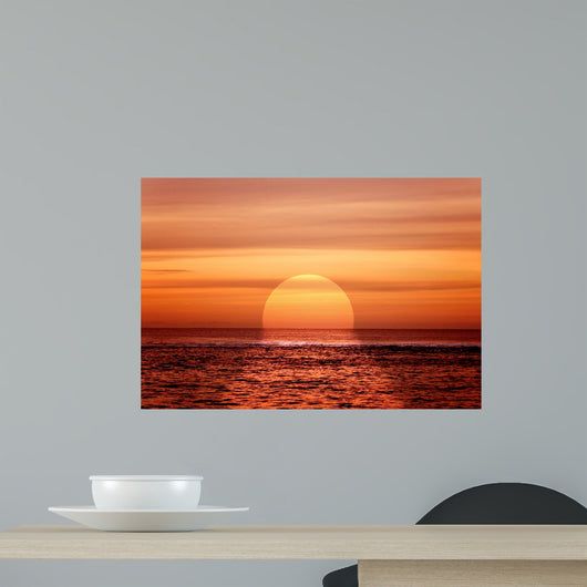 Beautiful Sea Sunset Wall Decal