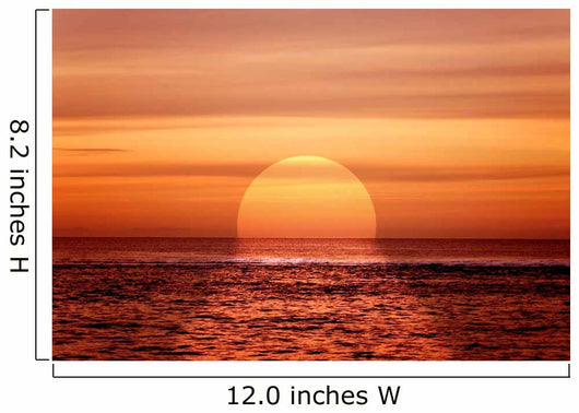 Beautiful Sea Sunset Wall Decal