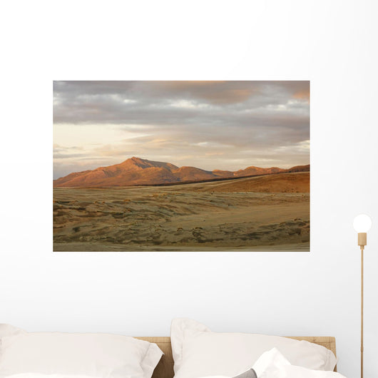 The Great Kobuk Sand Dunes Under An Arctic Midnight Sunset Wall Mural