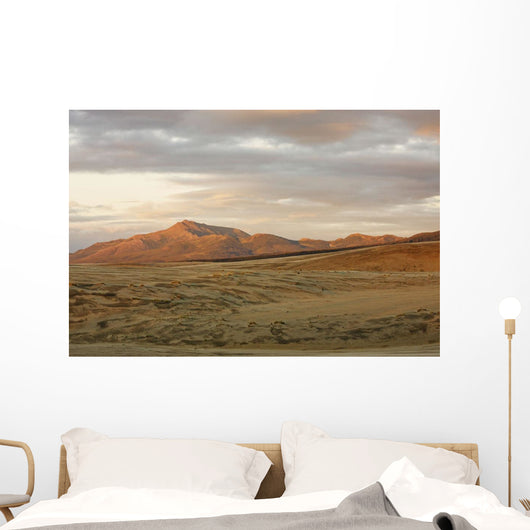 The Great Kobuk Sand Dunes Under An Arctic Midnight Sunset Wall Mural