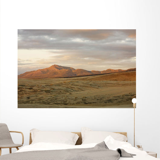 The Great Kobuk Sand Dunes Under An Arctic Midnight Sunset Wall Mural