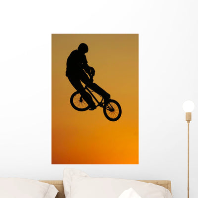 Bmx Wall Mural shown on a wall