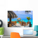 Cafe Beach Wall Decal